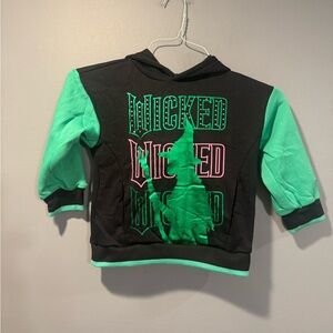 Wicked Kids' Black and Green Hoodie
